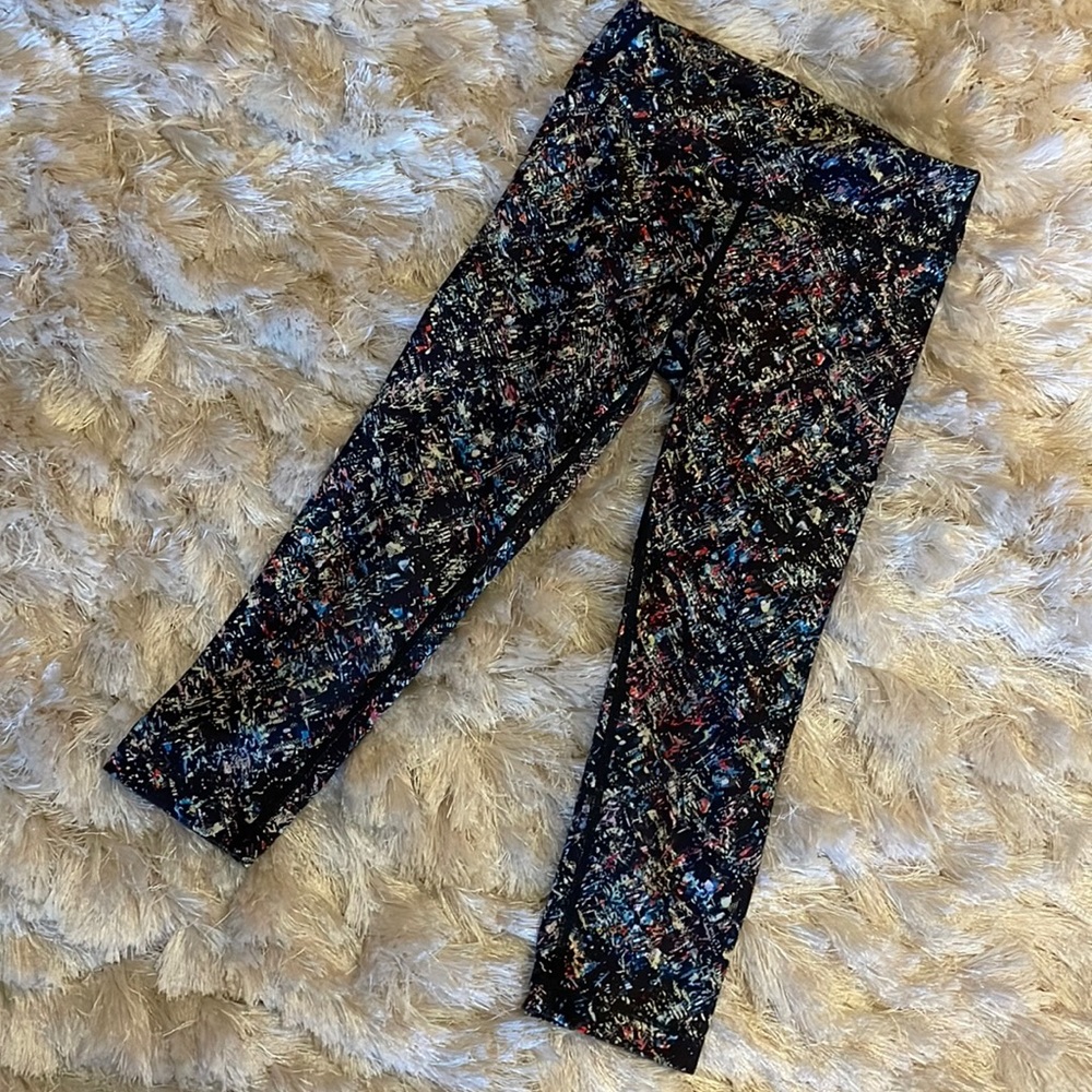 Athleta Girls Capri Leggings Chit-Chat Tight, size M/8-10